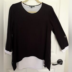 Black and White Layered Top by Charlie B
